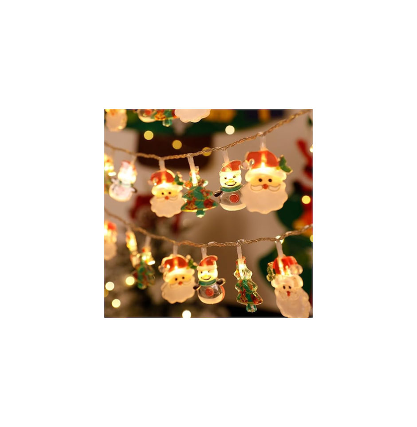 1 Χριστουγεννιάτικη Γιρλάντα 6m με Φωτάκια Φιγούρες Θερμού Φωτισμού Andowl Q-LED610 63692305 - Image 1