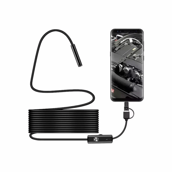 Ψηφιακή Κάμερα Ενδοσκόπιο 5m USB-A, Micro, Type-C IP67 Andowl Q-NK40 – Μαύρο 57762634