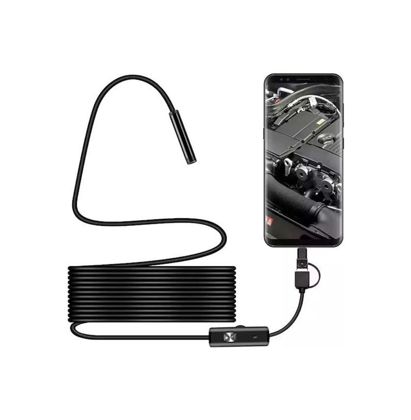 1 Ψηφιακή Κάμερα Ενδοσκόπιο 5m USB-A, Micro, Type-C IP67 Andowl Q-NK40 – Μαύρο 57762634 - Image 1