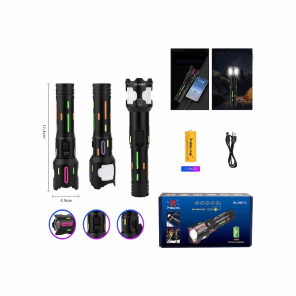 Φακός LED Αδιάβροχος X-Balog BL-2405-TG  58236658