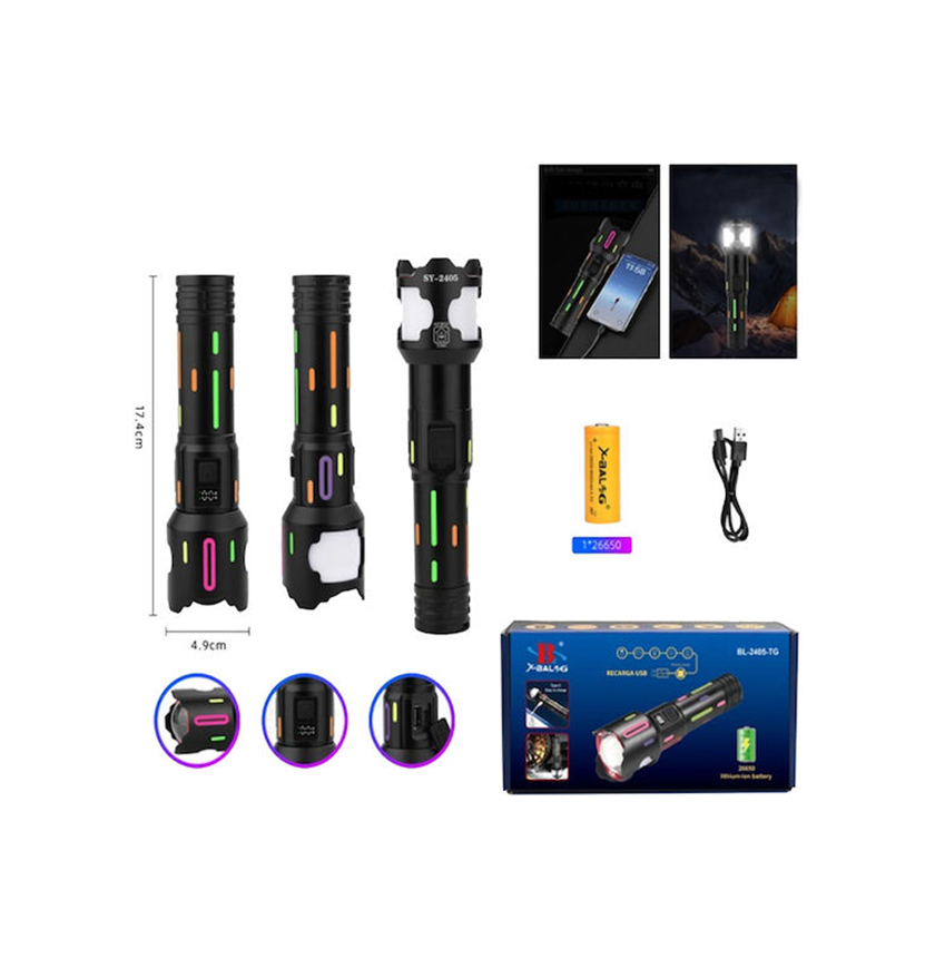 1 Φακός LED Αδιάβροχος X-Balog BL-2405-TG 58236658 - Image 1