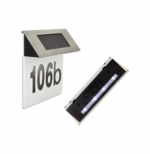 Επιτοίχιο Ηλιακό Φωτιστικό Αριθμού Οικίας με Φωτοκύτταρο 16.9x13.1εκ. APT-AG216 54546546