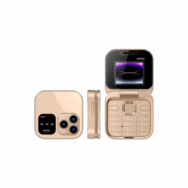 Κινητό με Κουμπιά (Αγγλικό Μενού) Χρυσό I16 Pro Dual SIM 60938050