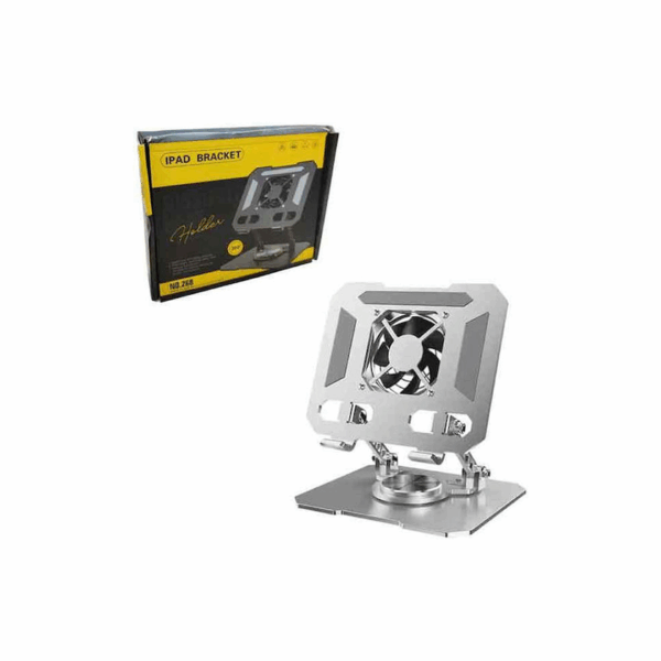 Μεταλλική Βάση iPad Tablet Ανεμιστήρα & Περιστροφή 360° No.268 iPad Bracket 030221 62572437
