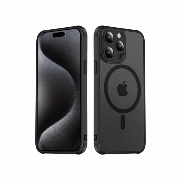 Θήκη Σιλικόνης Με Magsafe Hybrid & Metal Camera Lens Protection iPhone 16 Μαύρη