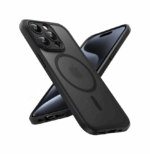 Θήκη Σιλικόνης Με Magsafe Hybrid & Metal Camera Lens Protection iPhone 16 Μαύρη - Image 2