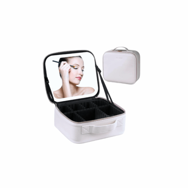 Μακιγιάζ Επαναφορτιζόμενο Led Καθρέφτη Βαλιτσάκι Αισθητικής Λευκό T02115732-1 58828367