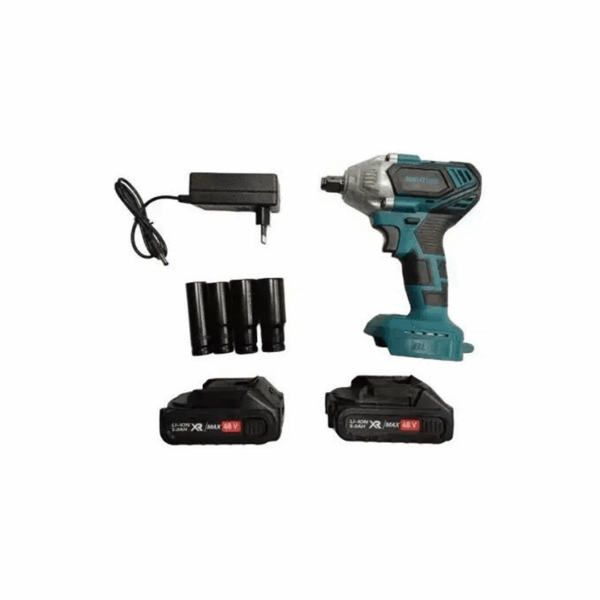 Επαναφορτιζόμενο Παλμικό Μπουλονόκλειδο 48V με 2 Μπαταρίες 5.0Ah BisuTime 50849345 51377823