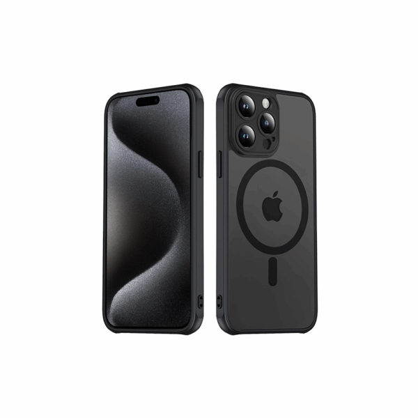 Hybrid Θήκη Σιλικόνης Με Magsafe & Metal Camera Lens Protection iPhone 16 Plus Μαύρη