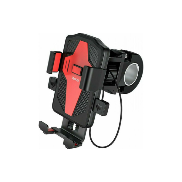 Βάση Στήριξης Ποδηλάτου για Κινητό Μαύρη/Κόκκινη Hoco