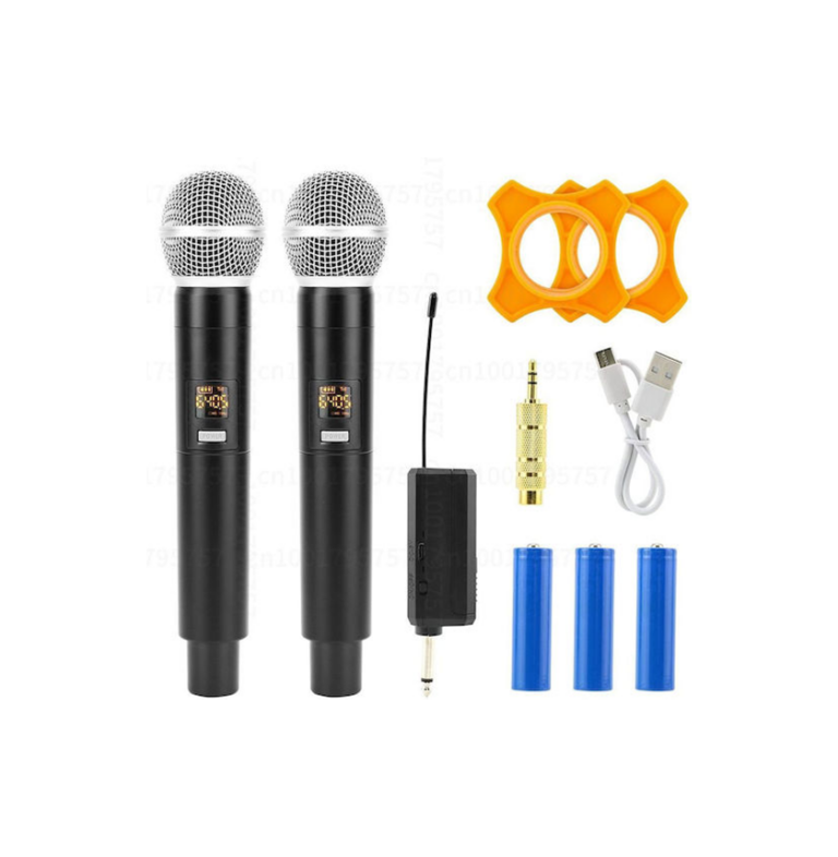 Set Σετ Ασύρματο Δυναμικό Μικρόφωνο Χειρός για Φωνητικά Andowl Q-MIC002 42882898