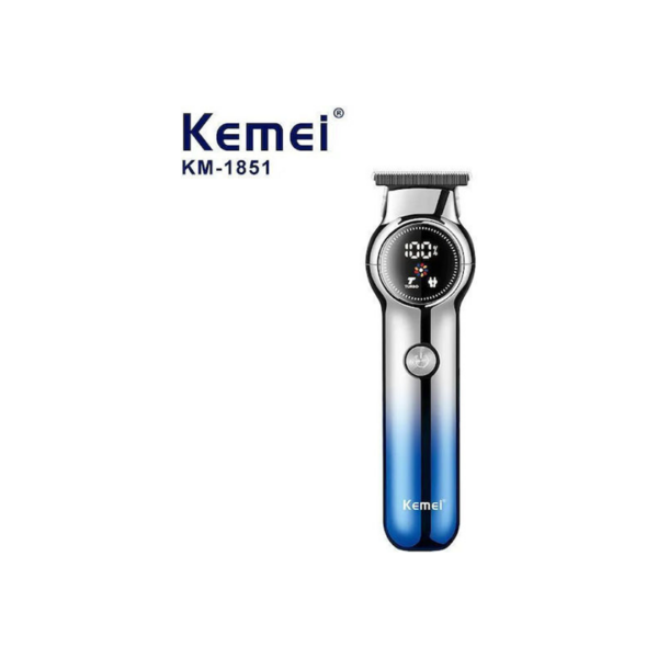 Επαναφορτιζόμενη Κουρευτική Μηχανή Kemei KM-1852 Μπλε