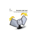 Ηλιακός Προβολέας LED με Πάνελ 25W με Αισθητήρα Κίνησης