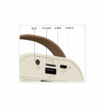 Ηχείο Karaoke K12 με Ασύρματα Μικρόφωνα και Εφέ Φωτισμού σε Ροζ Χρώμα 48098431 - Image 2