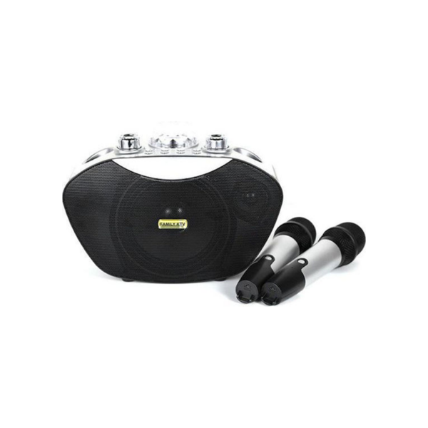 Ηχείο Karaoke με Ασύρματα Μικρόφωνα και Εφέ Φωτισμού