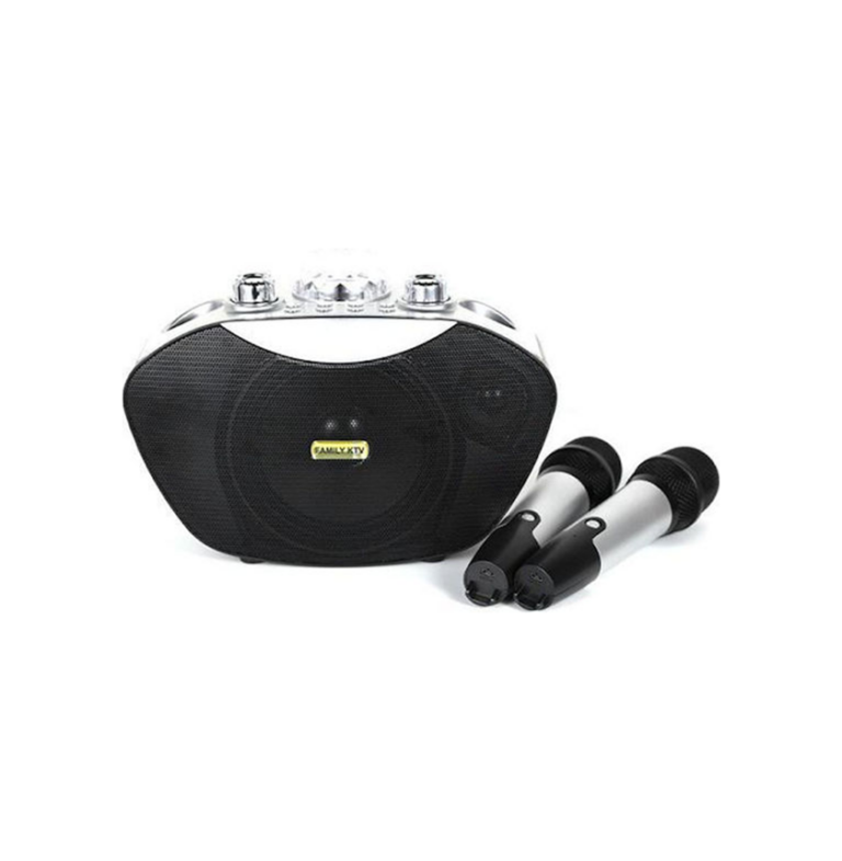 Ηχείο Karaoke με Ασύρματα Μικρόφωνα και Εφέ Φωτισμού