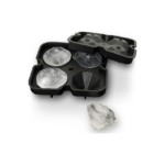 Παγοθήκη Διαμάντι από Σιλικόνη 4 Θέσεων Horecabar Μαύρη