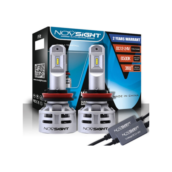 Λάμπες Αυτοκινήτου & Μοτοσυκλέτας NovSight H11 Ψυχρό Λευκό