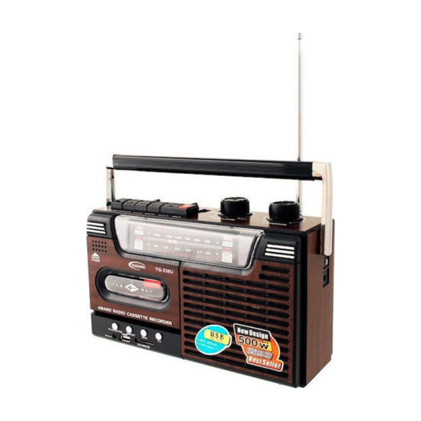 Φορητό Ηχοσύστημα YG-335U με USB / Κασετόφωνο / Ραδιόφωνο