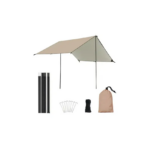 Αδιάβροχη Τέντα Μουσαμά με 2 στύλους 3x3m Camping