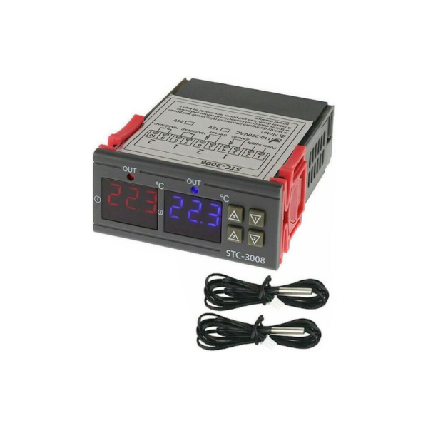 Διπλός Ψηφιακός Θερμοστάτης 3w/230v 55561947