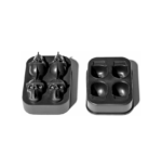 Παγοθήκη Νεκροκεφαλή από Σιλικόνη 4 Θέσεων με Καπάκι Μαύρη 34028118 - Image 2