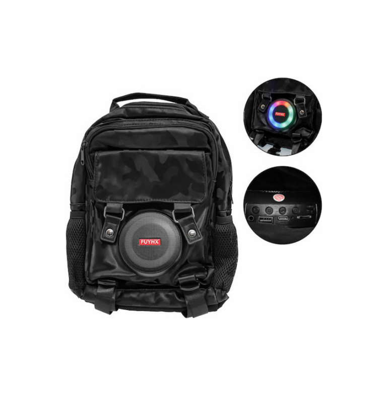 Σακίδιο Πλάτης με Ηχείο Bluetooth 10W με Ραδιόφωνο