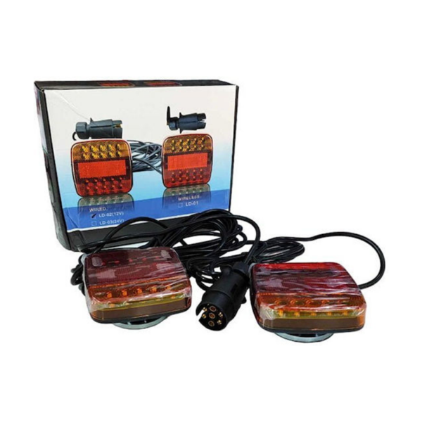 Φώτα Τρέιλερ LED Αδιάβροχα με Μαγνήτη 2τμχ LD-02 12V