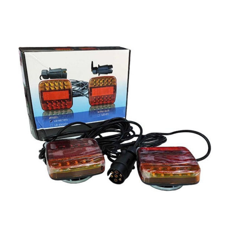 Φώτα Τρέιλερ LED Αδιάβροχα με Μαγνήτη 2τμχ LD-02 12V