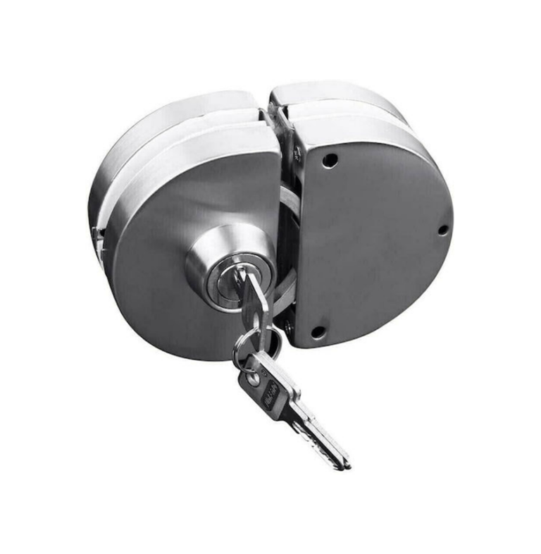 Κλειδαριά Γυάλινης Πόρτας σε Ασημί Χρώμα