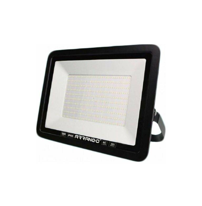 Στεγανός Προβολέας IP65 Ισχύος 300W με Φυσικό Λευκό Φως