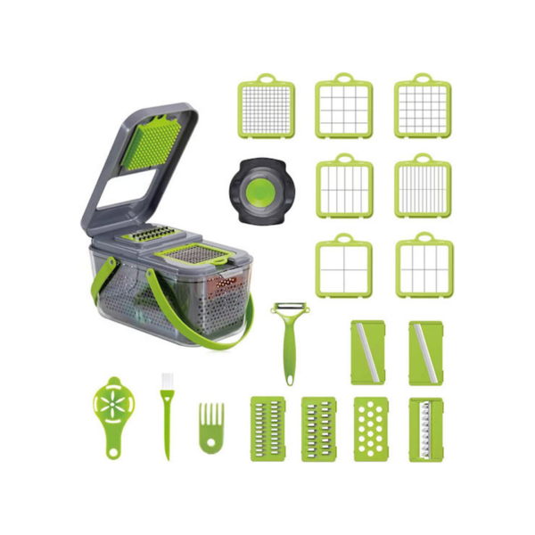 Πολυκόπτης Λαχανικών Πλαστικός Χειροκίνητος