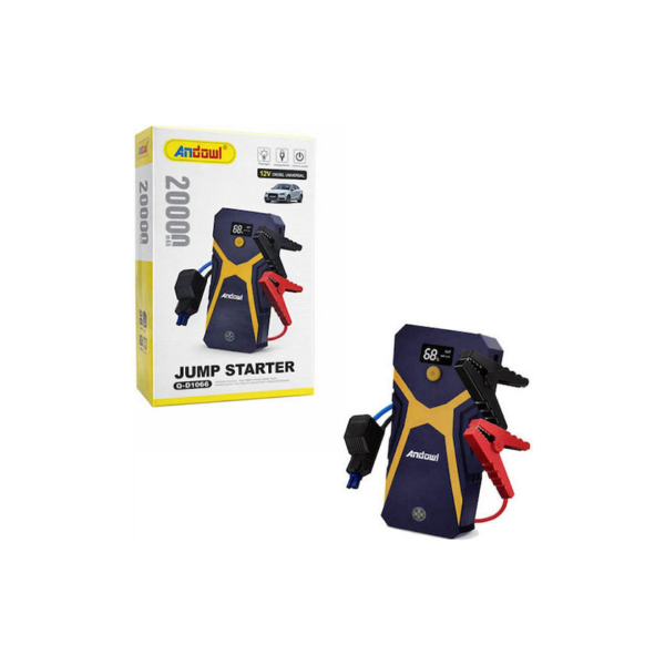 Φορητός Εκκινητής Μπαταρίας Αυτοκινήτου 12V Andowl