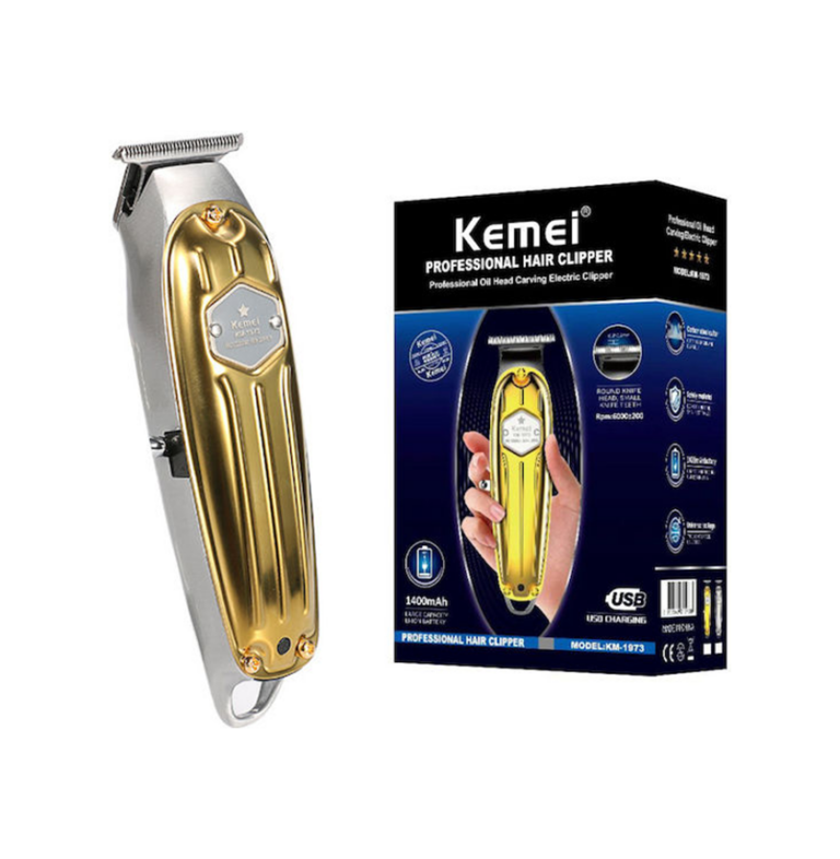 Επαναφορτιζόμενη Κουρευτική Μηχανή Kemei