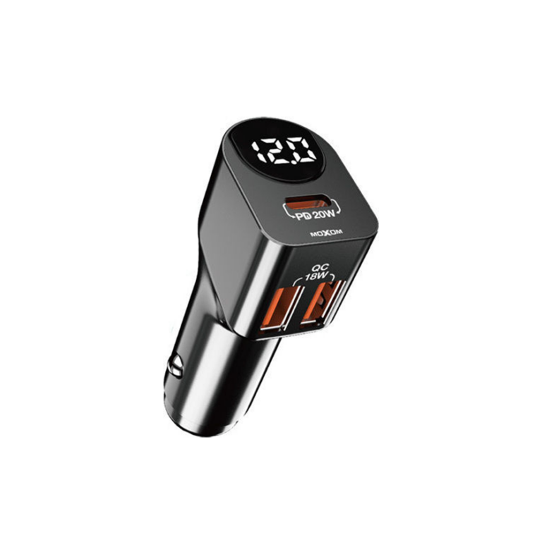 Φορτιστής Αυτοκινήτου Μαύρος Moxom MX-VC17