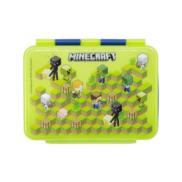 Stor: Minecraft Isometric Stainless Steel Clamp Rectangular Sandwich Box (1100ml) (40496)
