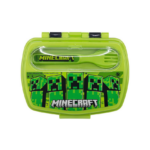 Stor: Minecraft Funny Sandwich Box With Cutlery (40409)