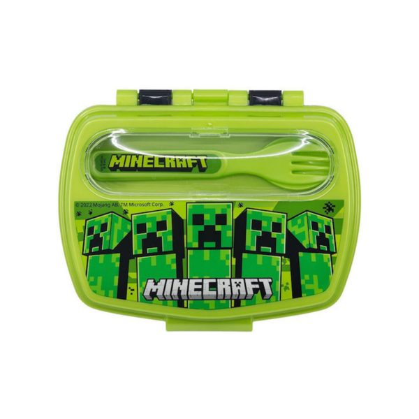 Stor: Minecraft Funny Sandwich Box With Cutlery (40409)